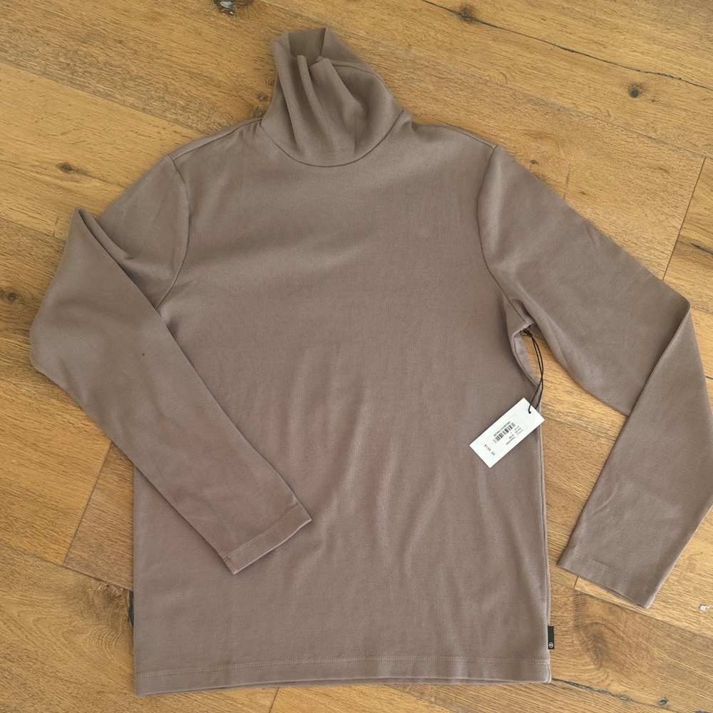 Ag Adriano Goldschmied Men's Taupe Turtleneck Sweater